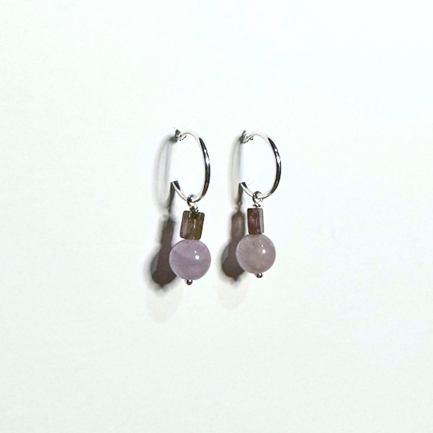 HAYA Earrings Amethyst & Tourmaline