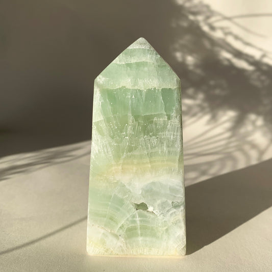 GREEN CALCITE TOWER