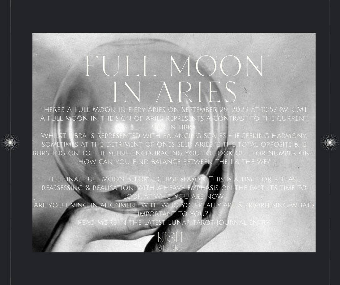 Lunar Tarot Reading September 2023 ~ Full Moon In Aries