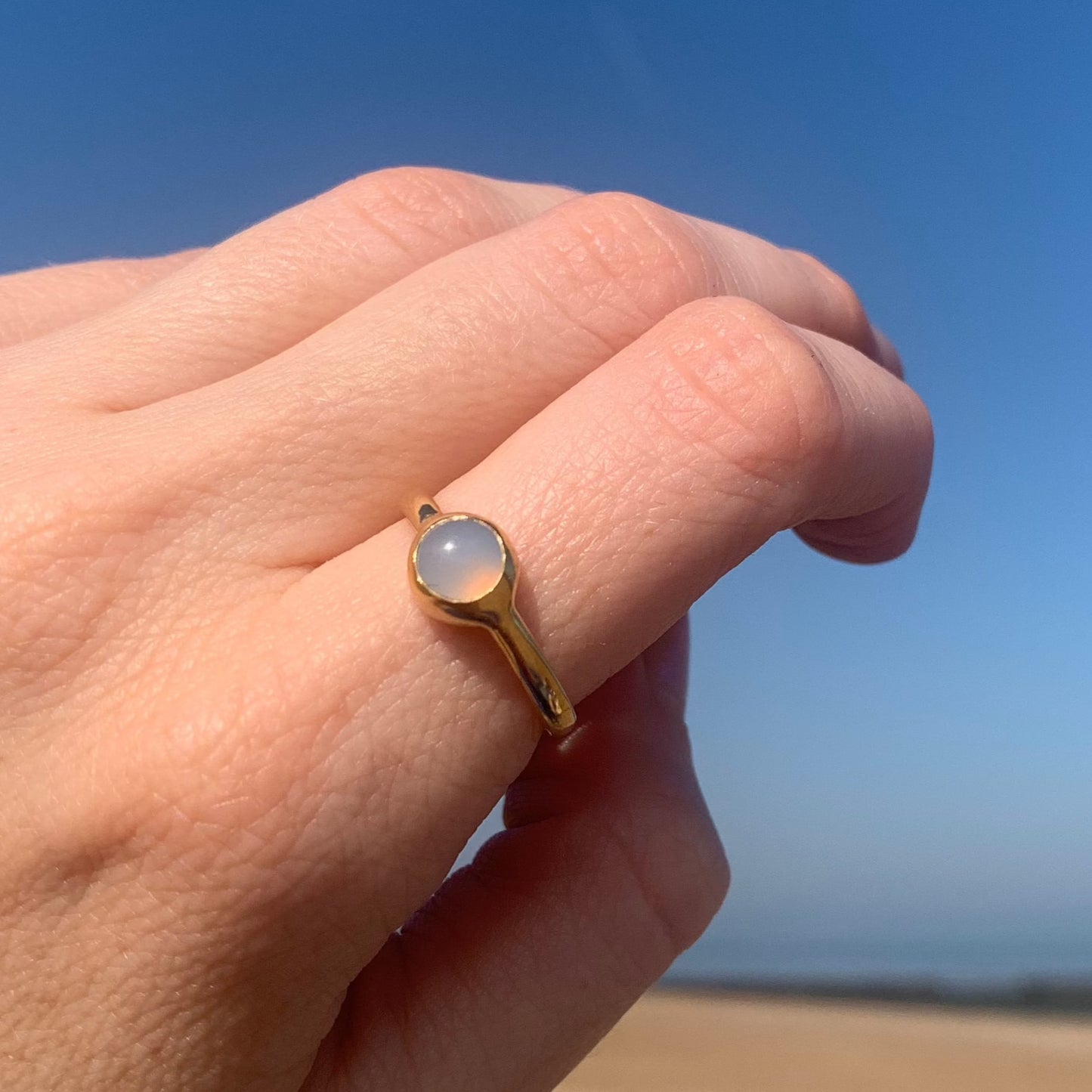 JUNO Chalcedony Ring ~ P